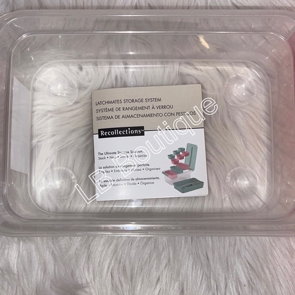 Recollections Latch Mate with Tray Container with Pink Lid NEW - Picture 6 of 7